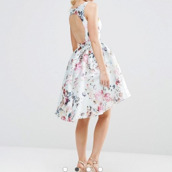 ASOS Petite Dresses & Skirts - ASOS 🌼🌸FLORAL plunge front high low skater dress